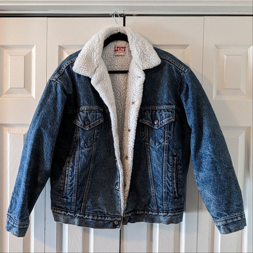 Vintage 80's/90's Levi's Denim Jacket with Sherpa Lining